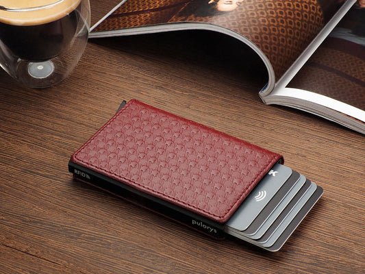 PULARYS YOGA RFID WALLET - RETRO ITALIA LEATHER (Holds up to 8 Cards - Gradual Ejection Mechanism)