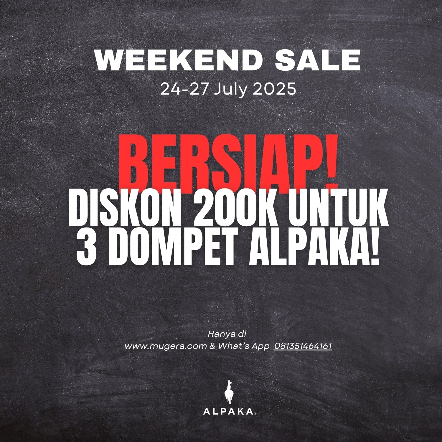 WEEKEND SALE