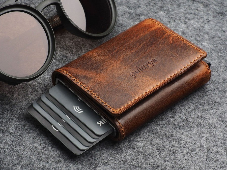 PULARYS COLORADO RFID Wallet - Saddle Leather (10 kartu dan uang kertas)