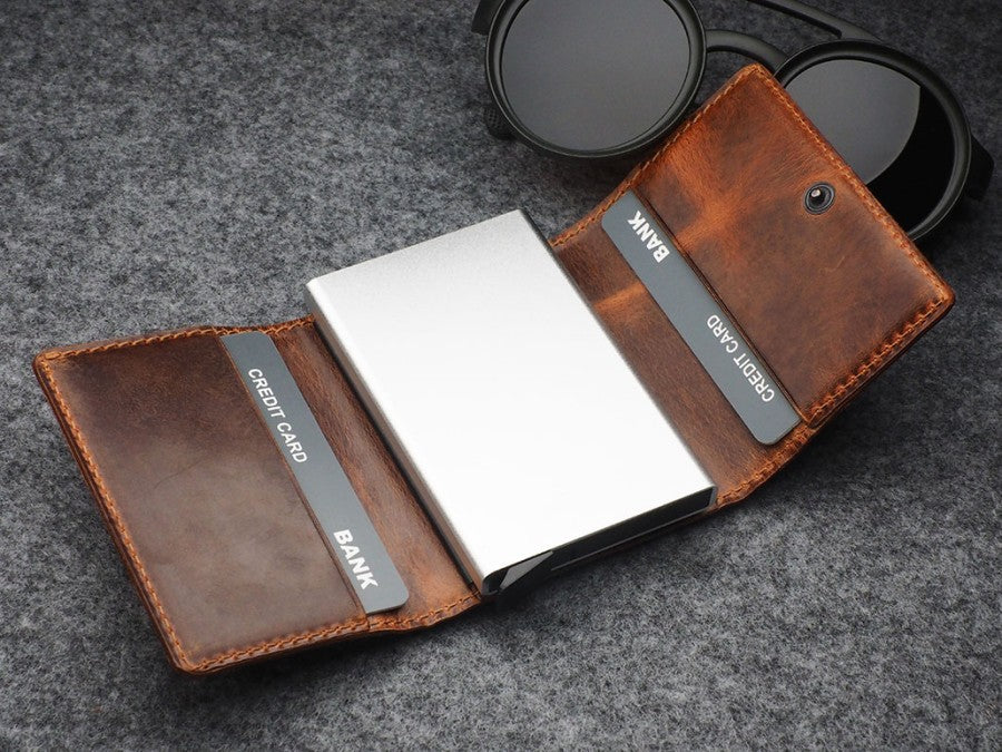 PULARYS COLORADO RFID Wallet - Saddle Leather (10 kartu dan uang kertas)