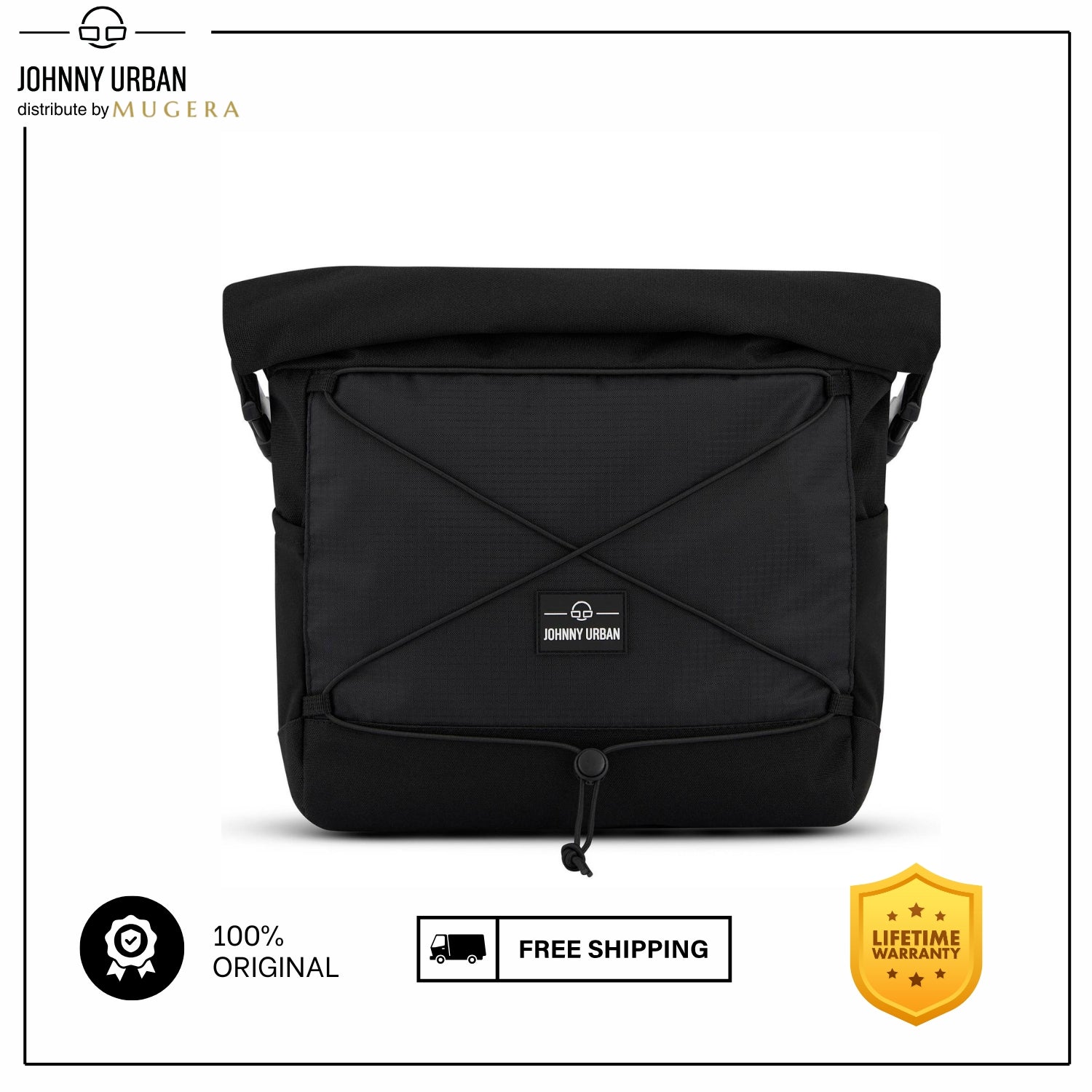 Johnny Urban Dylan Shoulder Bag (Flexible Shoulder Bag With Roll-Top Function)