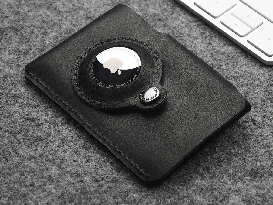 PULARYS HOBBY Wallet with Airtag Pocket - Insider Line (Nomad Leather, 8 kartu, uang kertas, dan kantong koin)