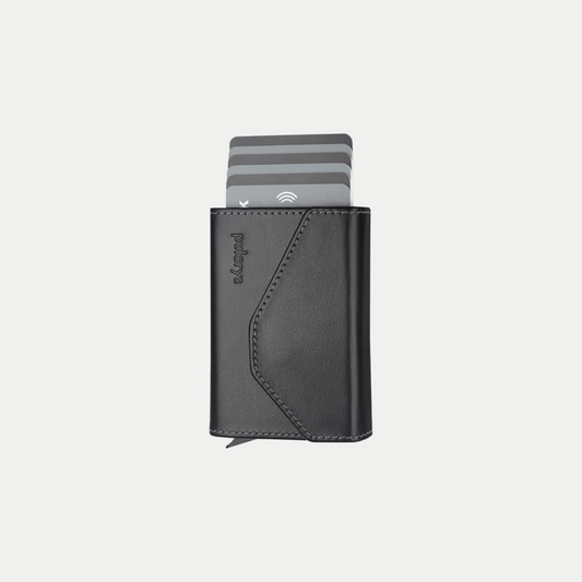 PULARYS RAVEN RFID Wallet (Italia Leather. 7 kartu, uang kertas, dan kantong koin)
