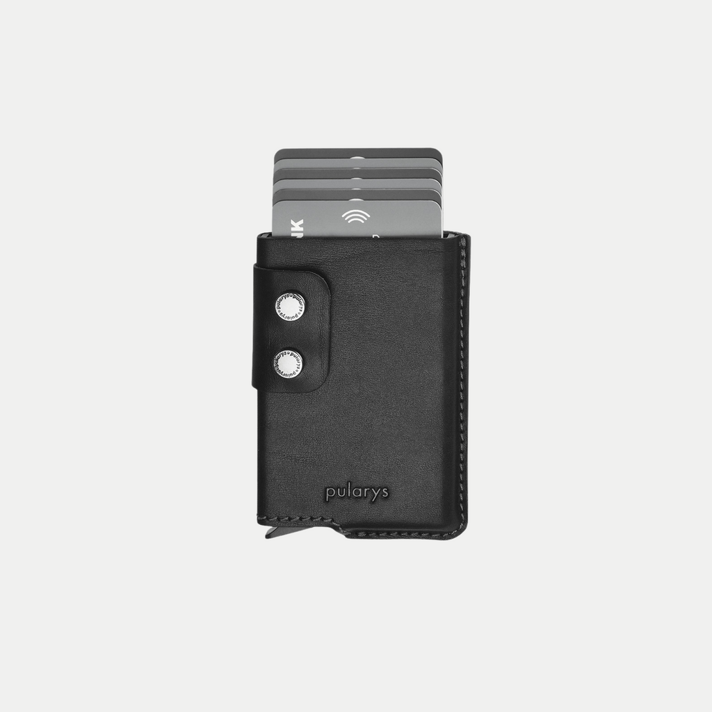 PULARYS FUNKY RFID Wallet - Insider Line (Nomad Leather, 6 kartu, uang kertas, dan kantong koin)