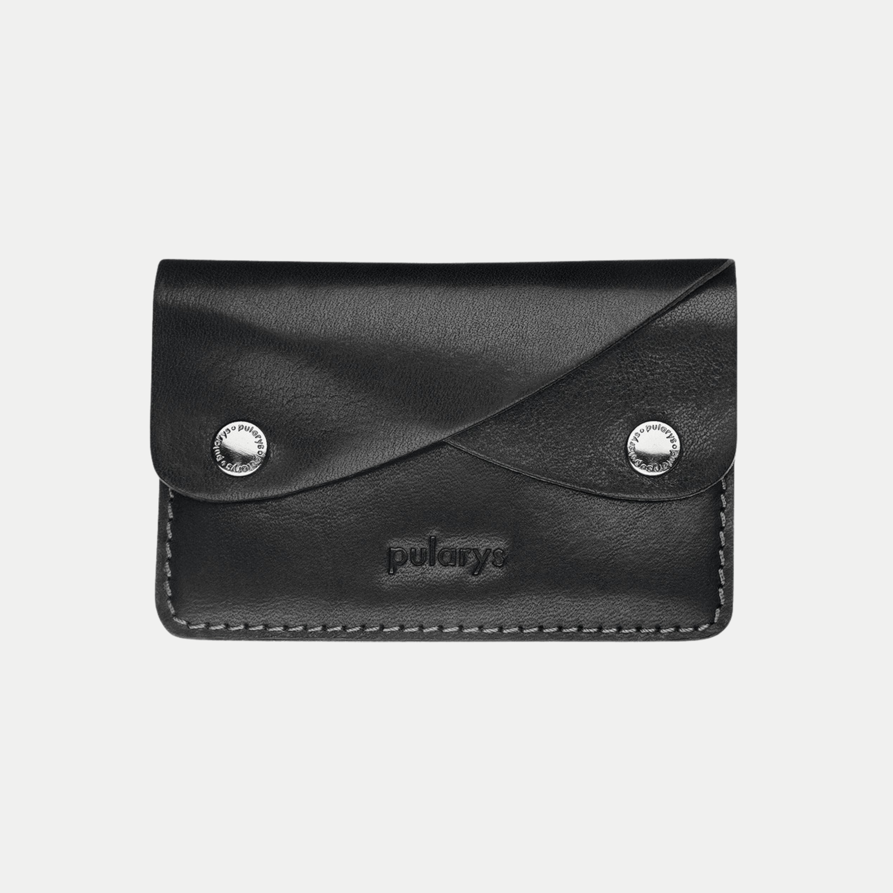 PULARYS RETRO Wallet - Insider Line (Nomad Leather, kartu, uang kertas, dan kantong koin)