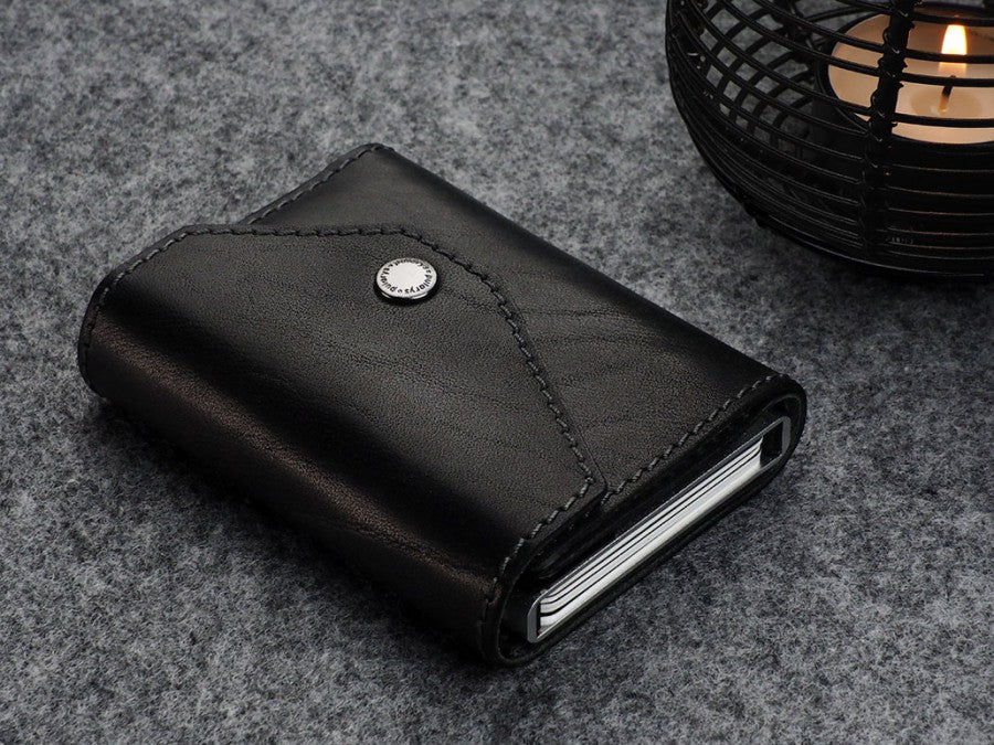 PULARYS PORTER RFID Wallet - Insider Line (Nomad Leather, 7 kartu, uang kertas, dan kantong koin)