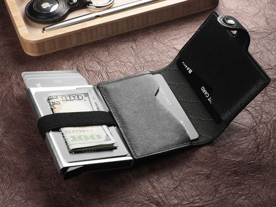 PULARYS NORDIC RFID Wallet - Insider Line (Nomad Leather, 8 kartu dan uang kertas)