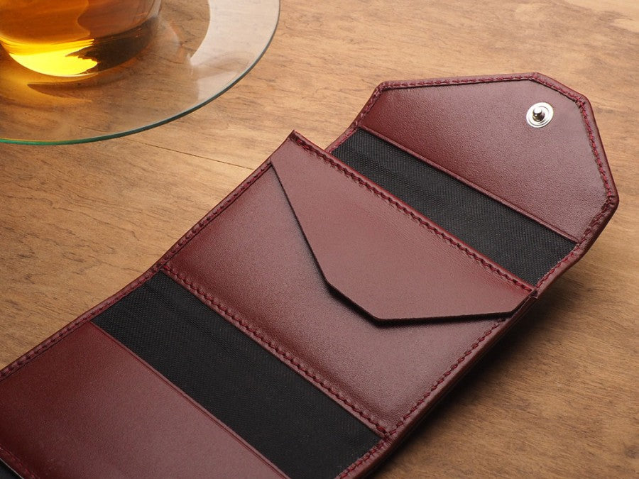 PULARYS RAVEN RFID Wallet (Italia Leather. 7 kartu, uang kertas, dan kantong koin)