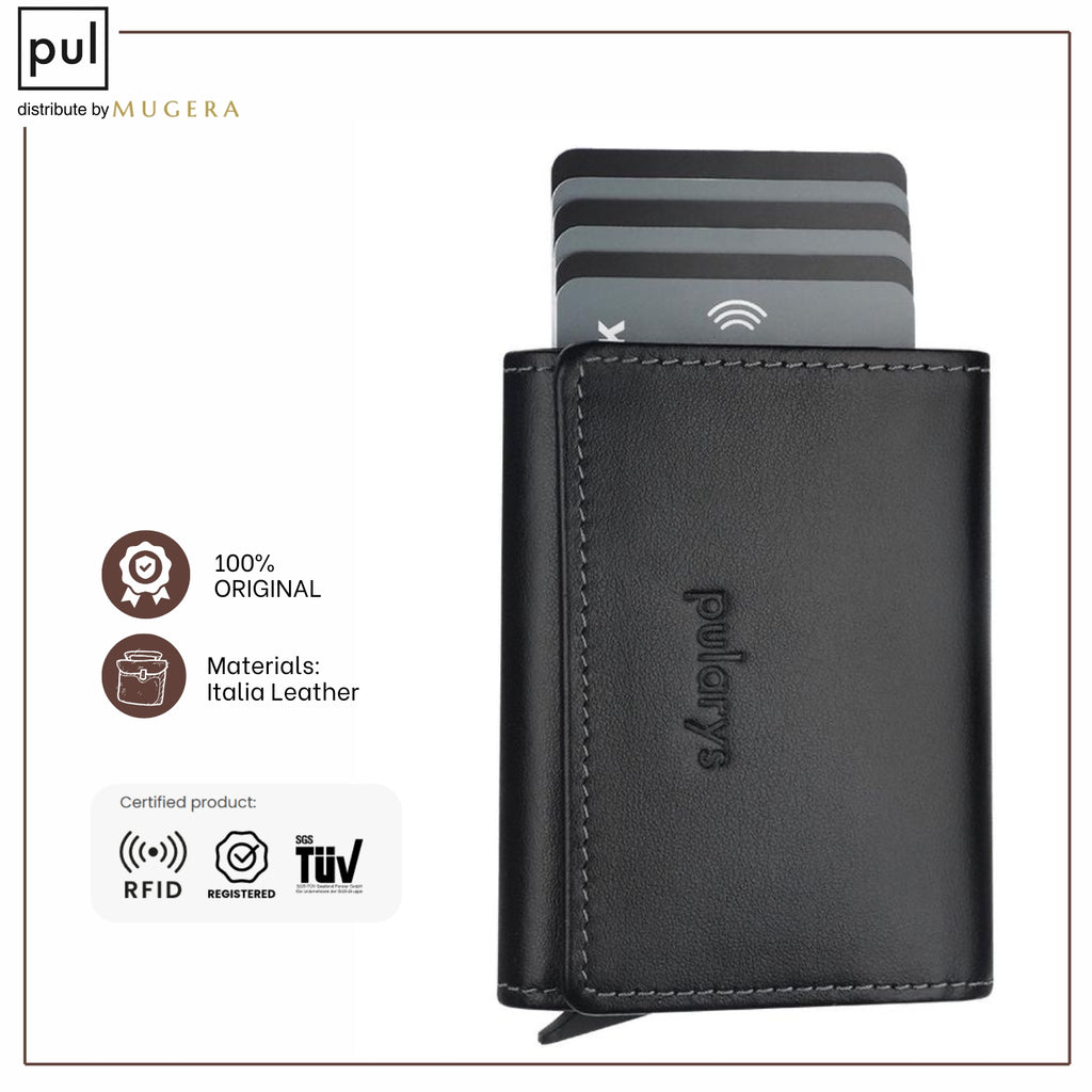 PULARYS BOSTON RFID Wallet (Italia Leather. 10 kartu dan uang kertas)