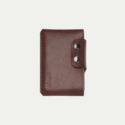 PULARYS HOBBY Wallet with Airtag Pocket - Insider Line (Nomad Leather, 8 kartu, uang kertas, dan kantong koin)