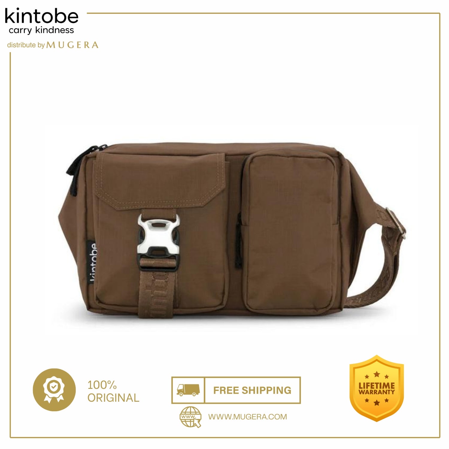 KINTOBE LUCA - ( 7,5L, Fits iPad 10,9'', A Spacious Bumbag That Holds All Your Needs )