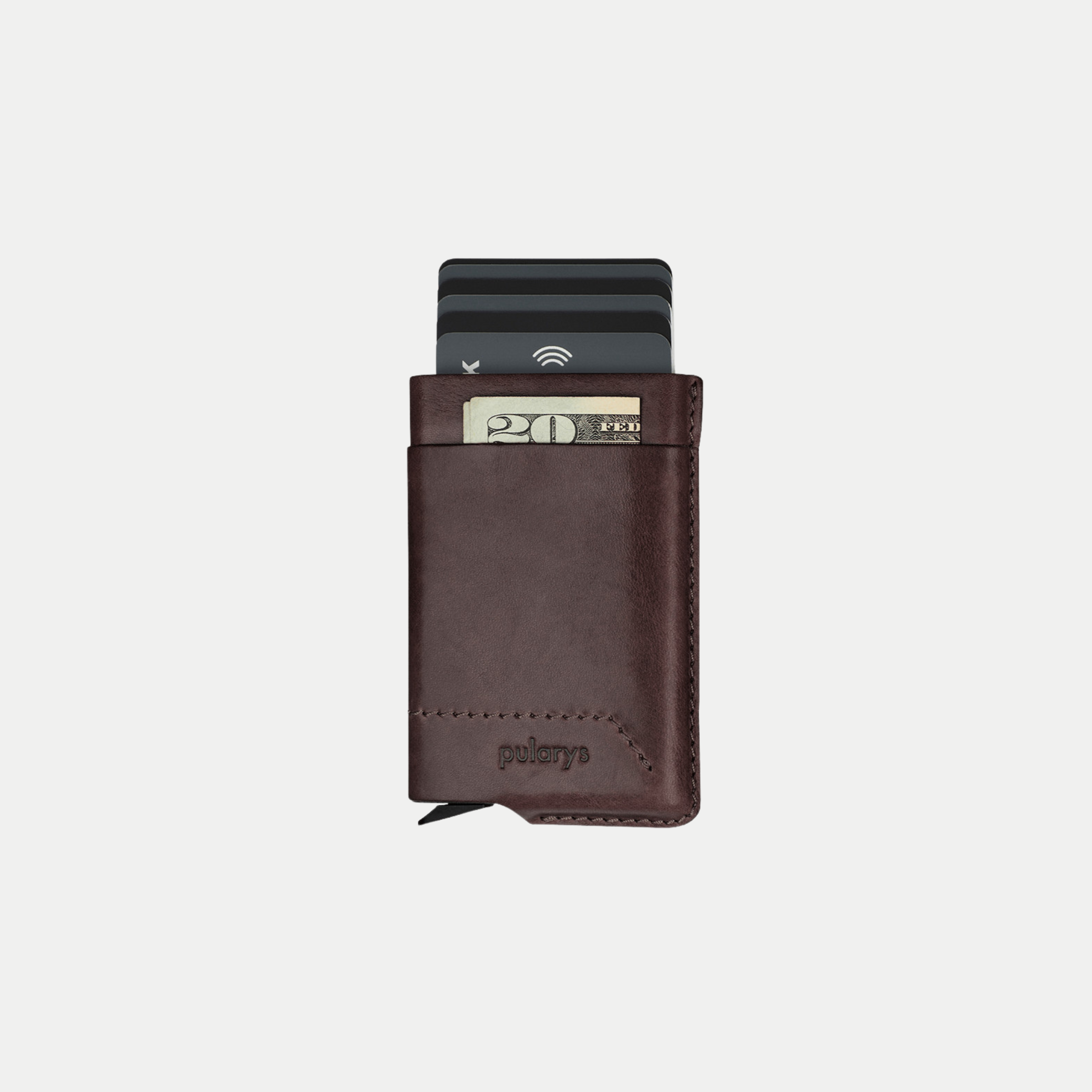 PULARYS GOBI RFID Wallet - Insider Line (Nomad Leather. 6 kartu dan uang kertas)