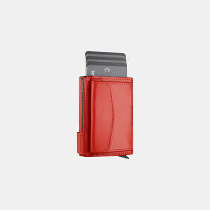 PULARYS LONDON RFID Wallet (Italia Leather, 9 kartu, uang kertas, dan kantong koin)