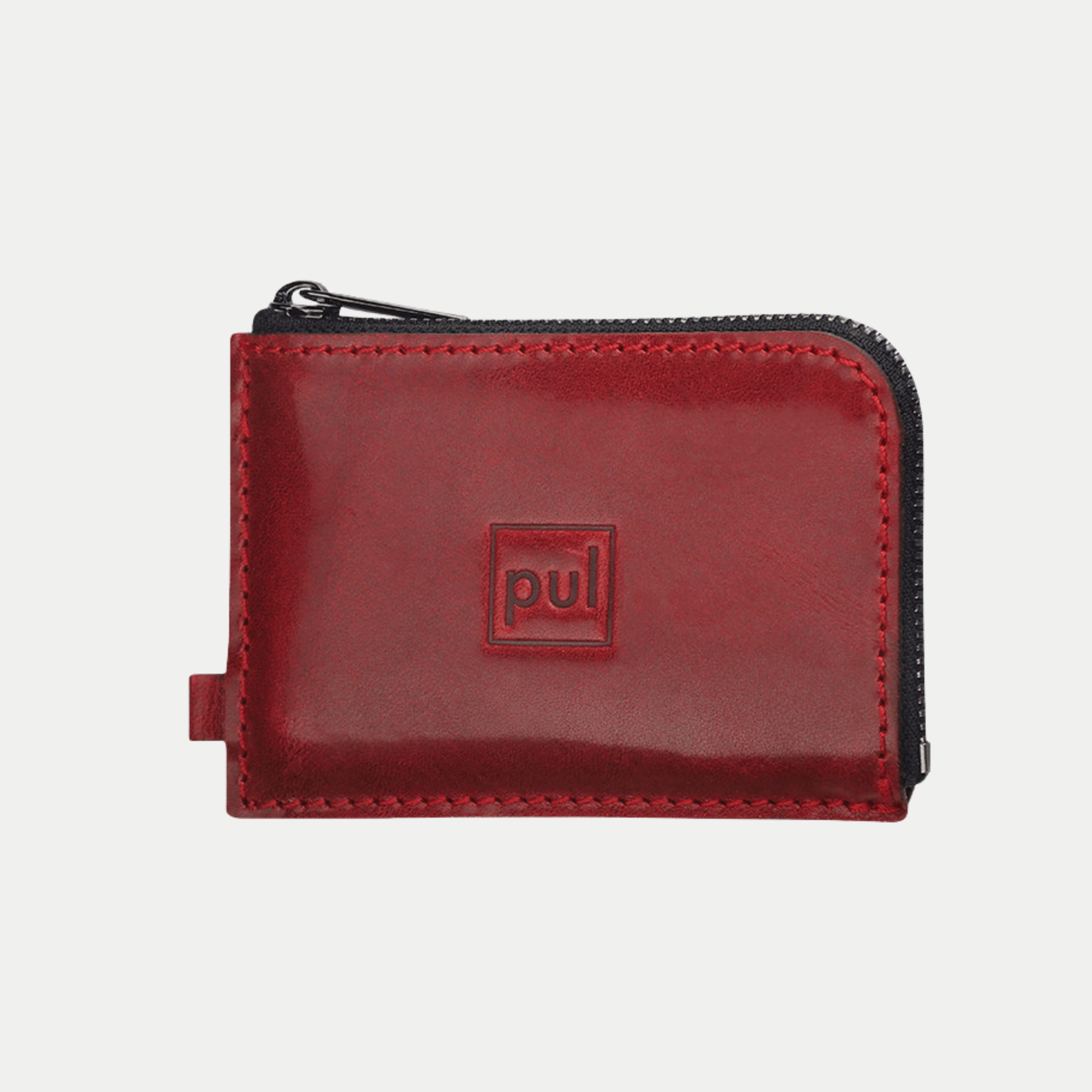PULARYS OLDTIMER SLIM Wallet - Insider Line (Nomad Leather, 8 kartu, uang kertas, dan kantong koin)