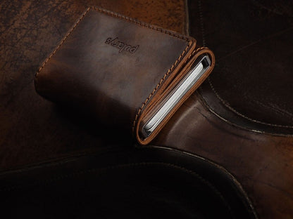 PULARYS COLORADO RFID Wallet - Saddle Leather (10 kartu dan uang kertas)