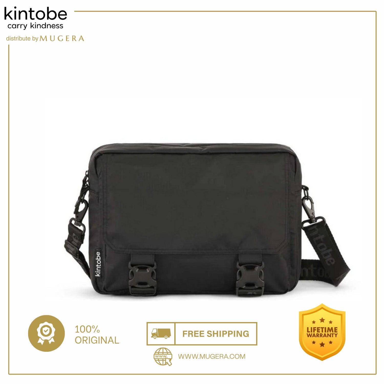 KINTOBE LEO - (9L, Fits 14" MacBook, Messenger Bag For Your Work or School Days)