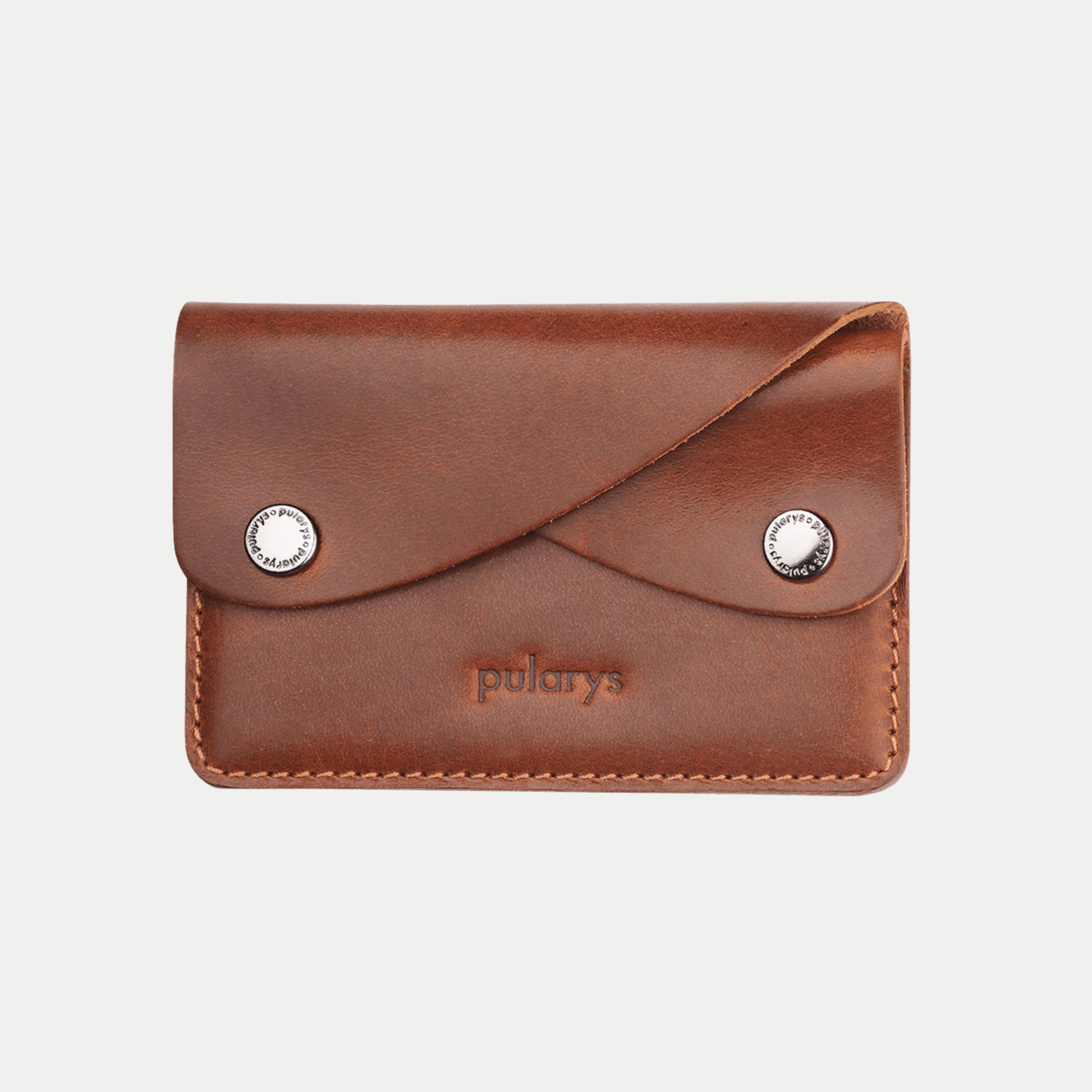 PULARYS RETRO Wallet - Insider Line (Nomad Leather, kartu, uang kertas, dan kantong koin)