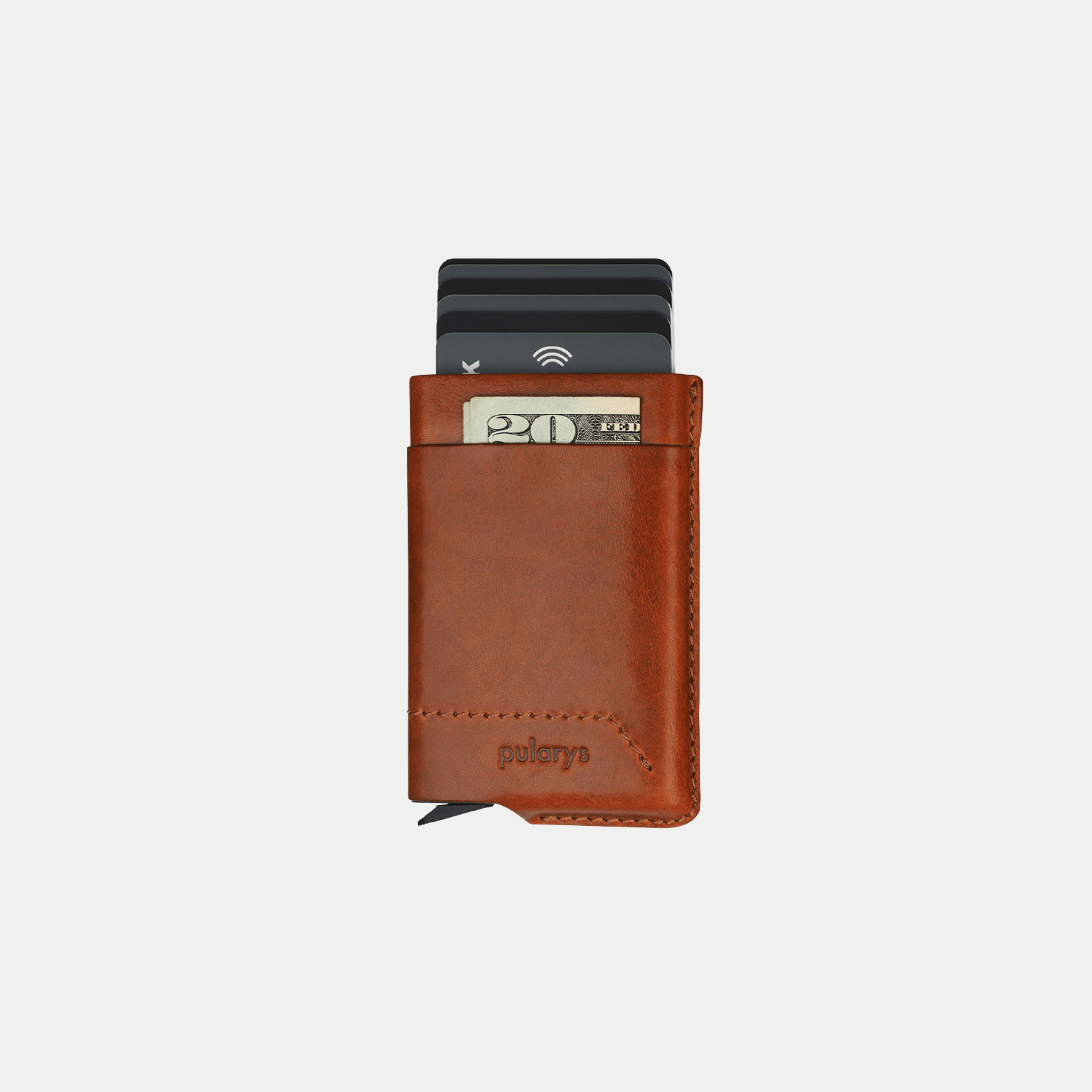 PULARYS GOBI RFID Wallet - Insider Line (Nomad Leather. 6 kartu dan uang kertas)