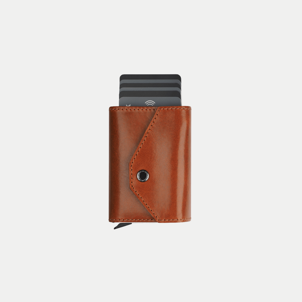 PULARYS PORTER RFID Wallet - Insider Line (Nomad Leather, 7 kartu, uang kertas, dan kantong koin)