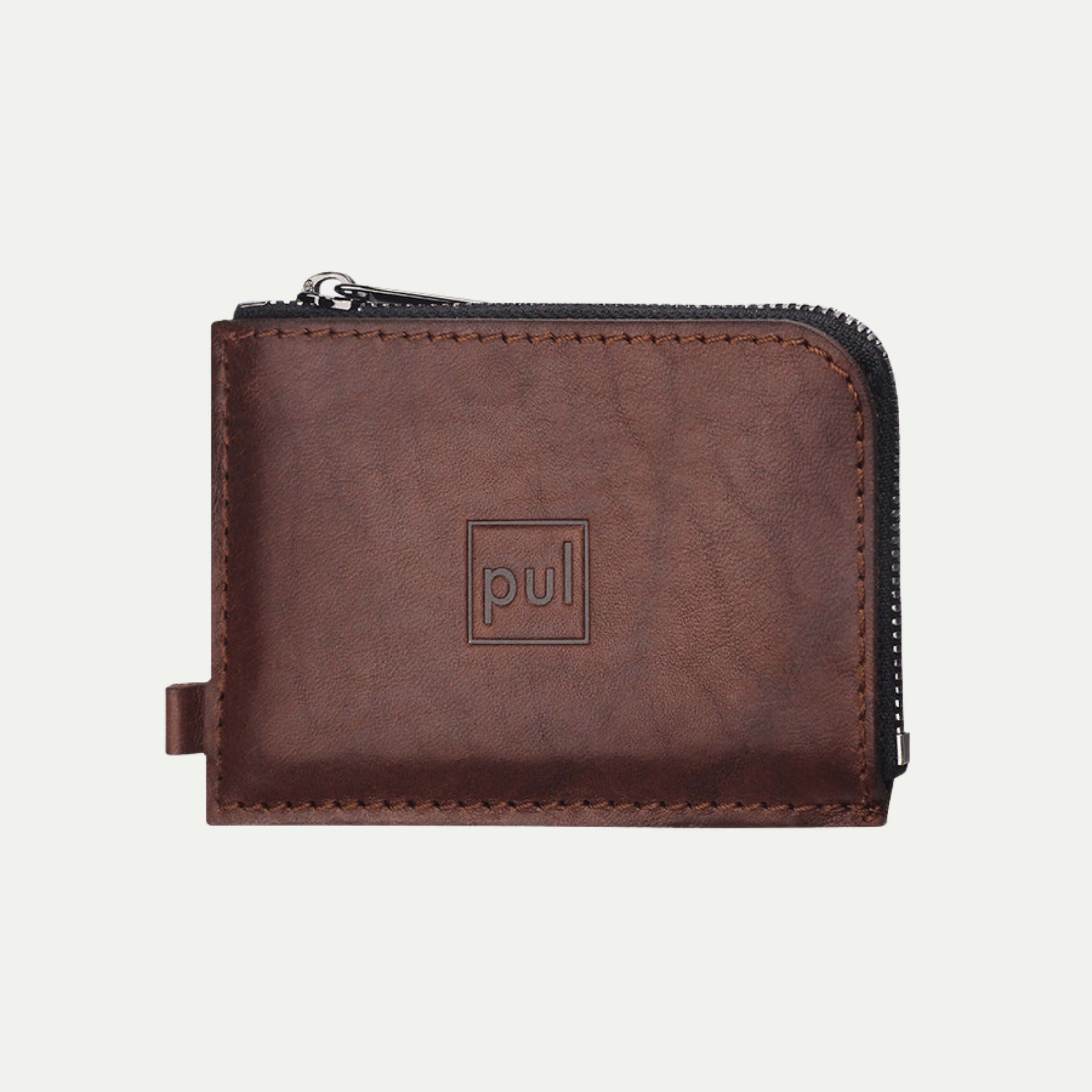 PULARYS OLDTIMER SLIM Wallet - Insider Line (Nomad Leather, 8 kartu, uang kertas, dan kantong koin)