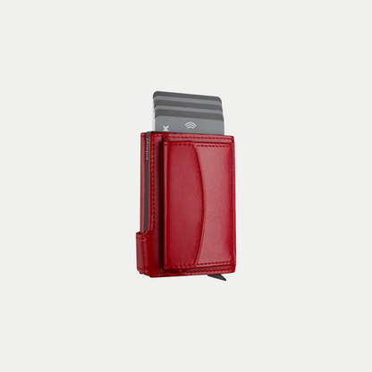 PULARYS LONDON RFID Wallet (Italia Leather, 9 kartu, uang kertas, dan kantong koin)