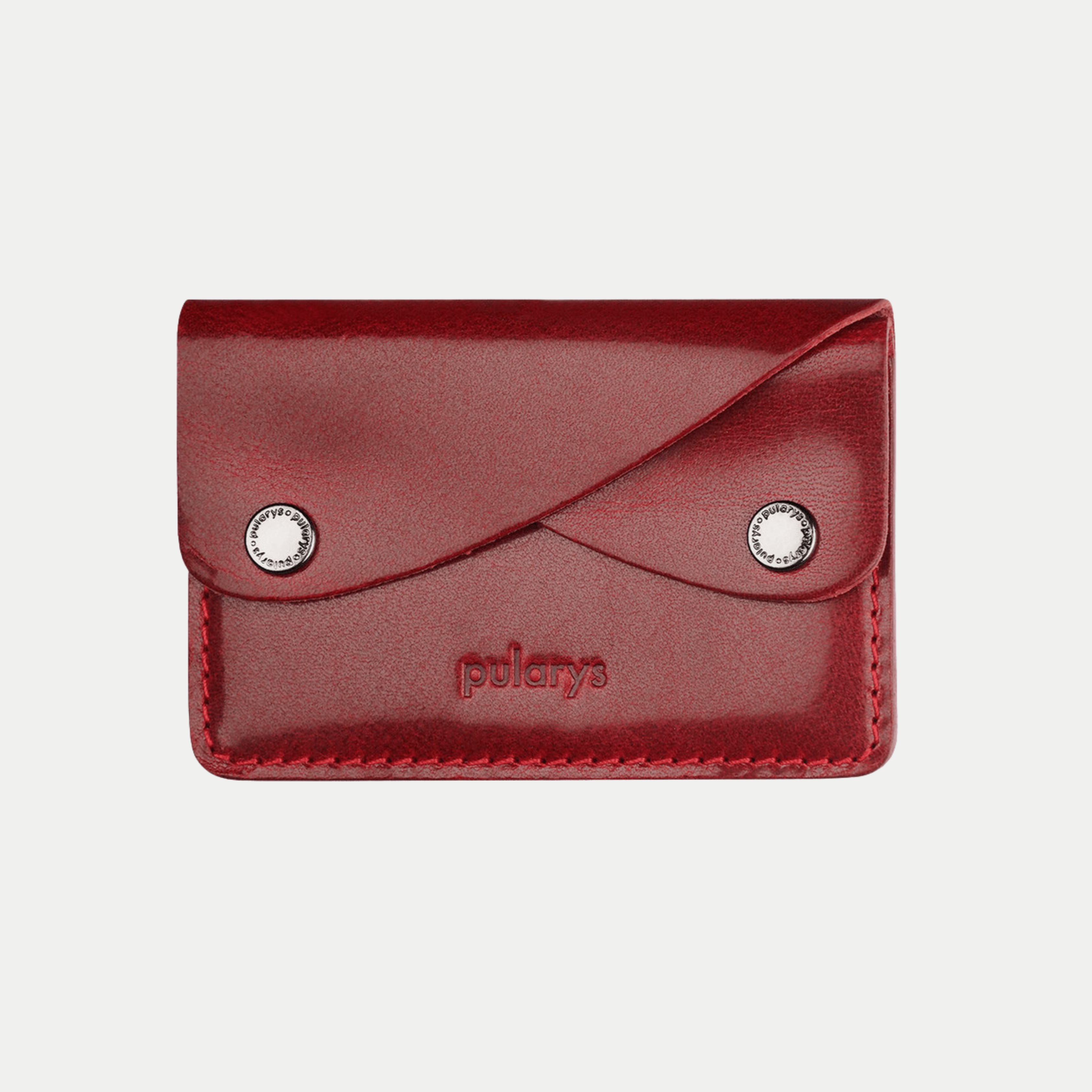 PULARYS RETRO Wallet - Insider Line (Nomad Leather, kartu, uang kertas, dan kantong koin)