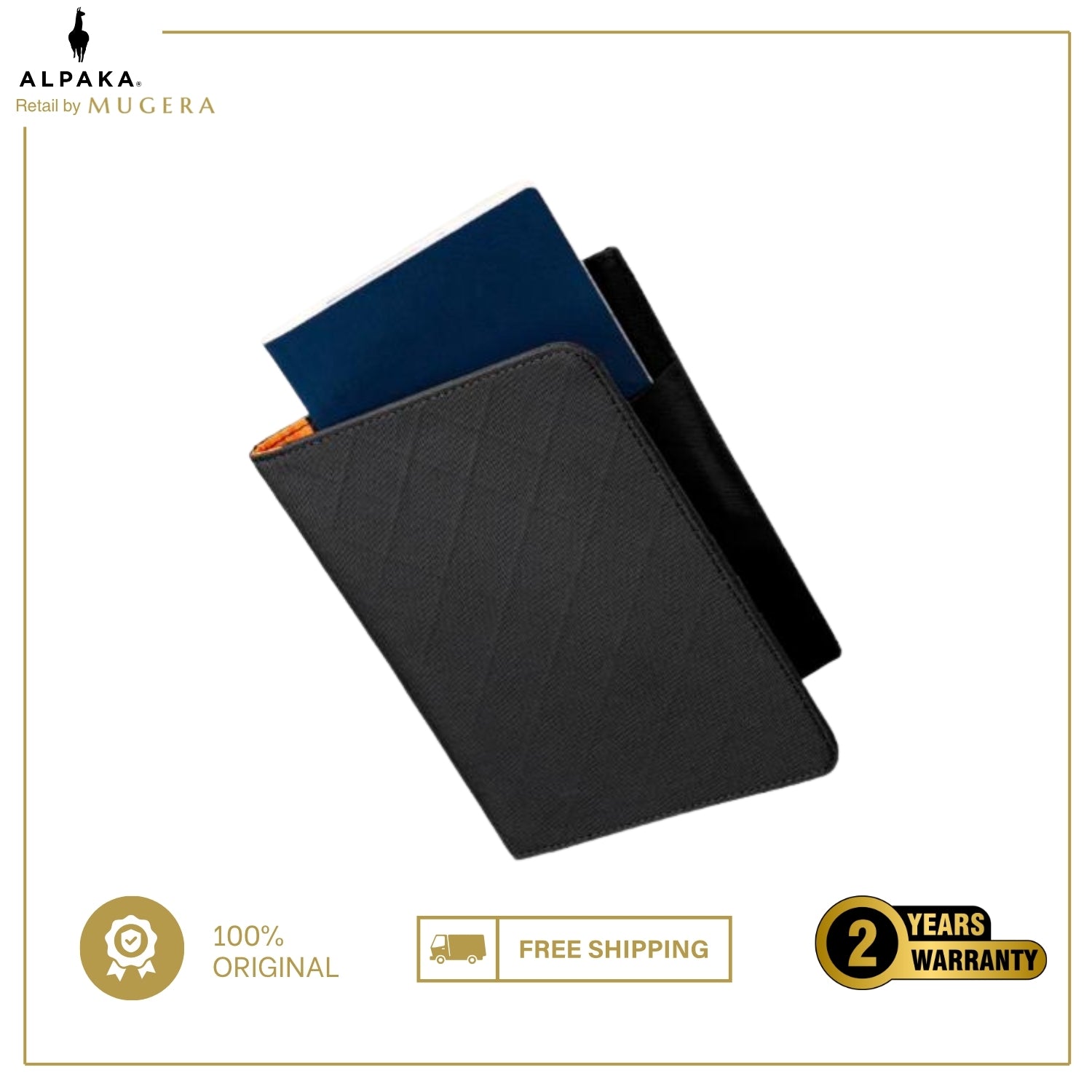 ALPAKA ARK BIFOLD PASSPORT WALLET (Passport, 3 Card Slots)