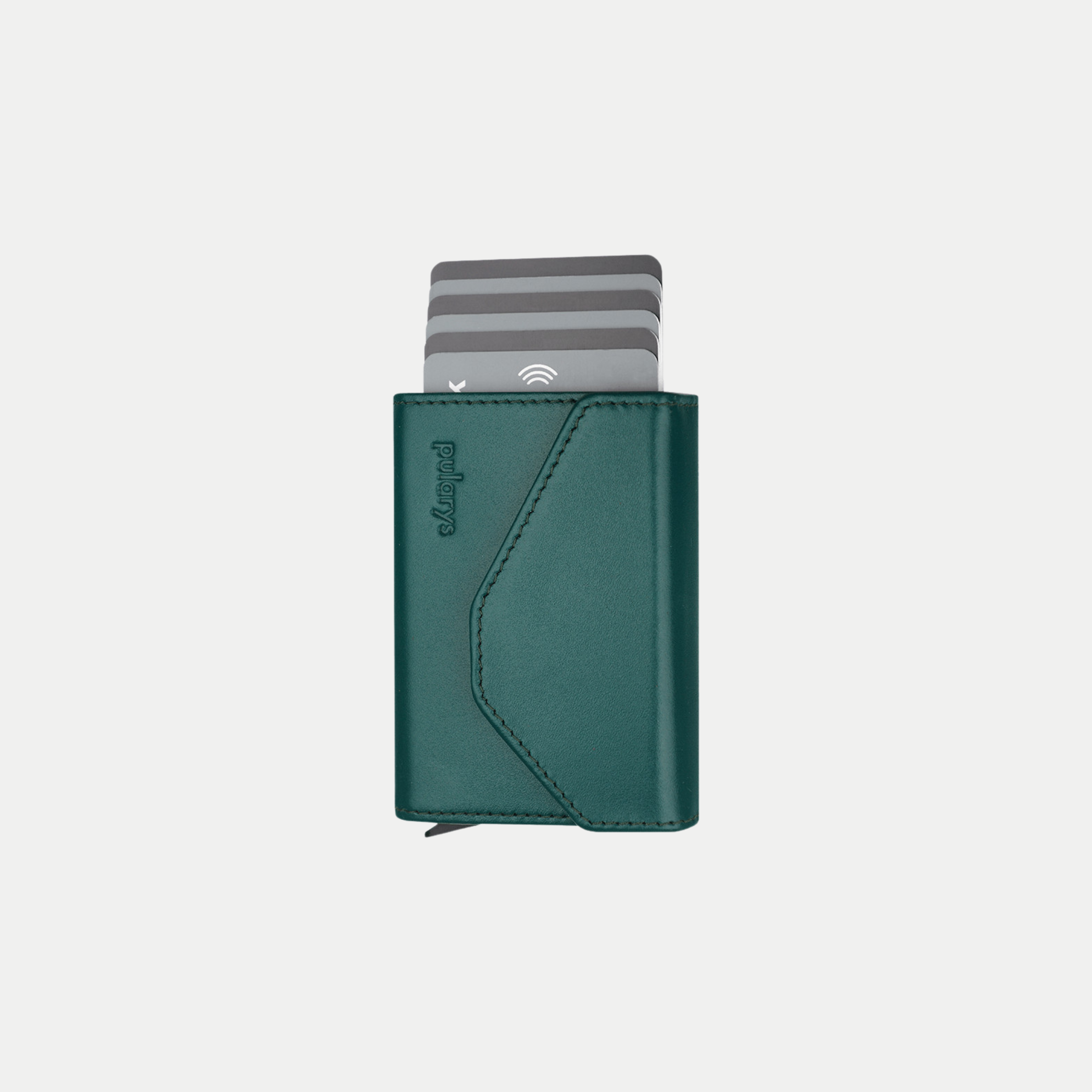 PULARYS RAVEN RFID Wallet (Italia Leather. 7 kartu, uang kertas, dan kantong koin)