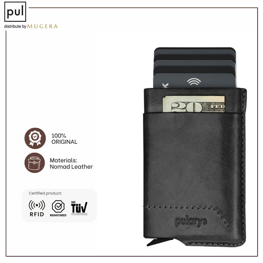 PULARYS GOBI RFID Wallet - Insider Line (Nomad Leather. 6 kartu dan uang kertas)