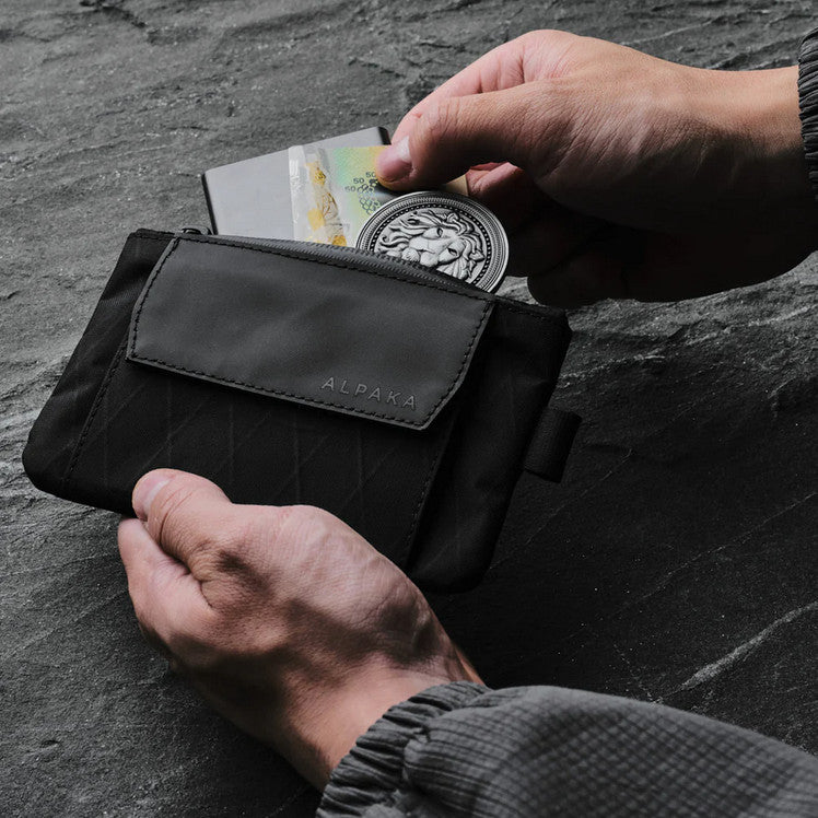 ALPAKA ZIP POUCH COIN (fits up to 12 cards, coins and RFID blocking)