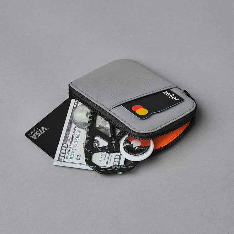 ALPAKA ZIP CARD POUCH (Card, Coins, Cash, Everyday Carry)