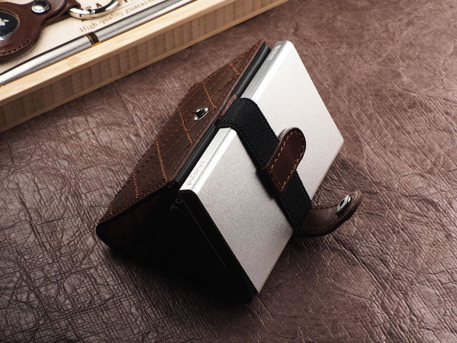 PULARYS NORDIC RFID Wallet - Insider Line (Nomad Leather, 8 kartu dan uang kertas)