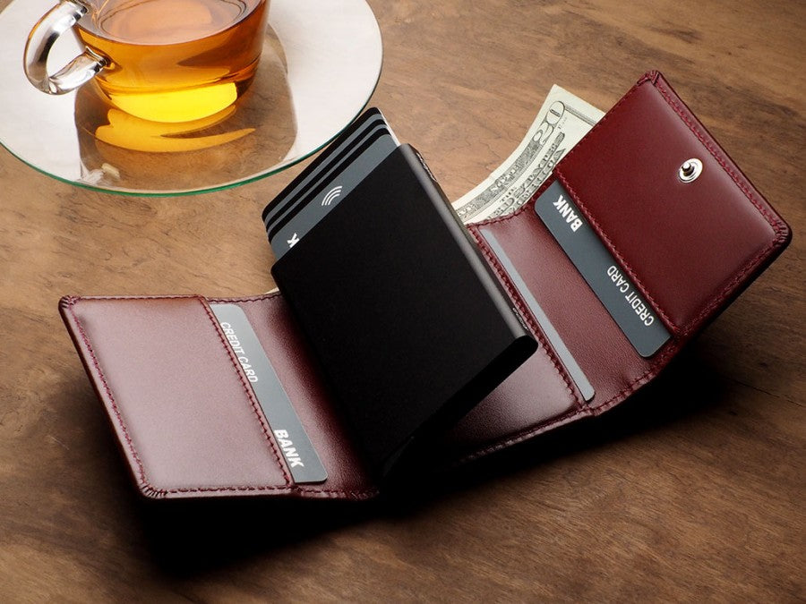 PULARYS BOSTON RFID Wallet (Italia Leather. 10 kartu dan uang kertas)