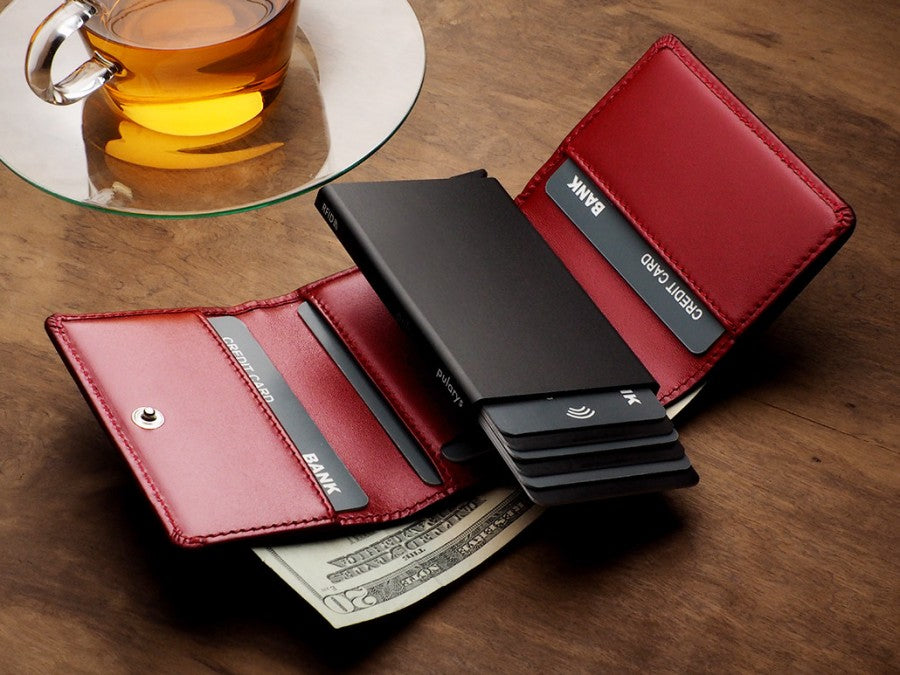 PULARYS BOSTON RFID Wallet (Italia Leather. 10 kartu dan uang kertas)