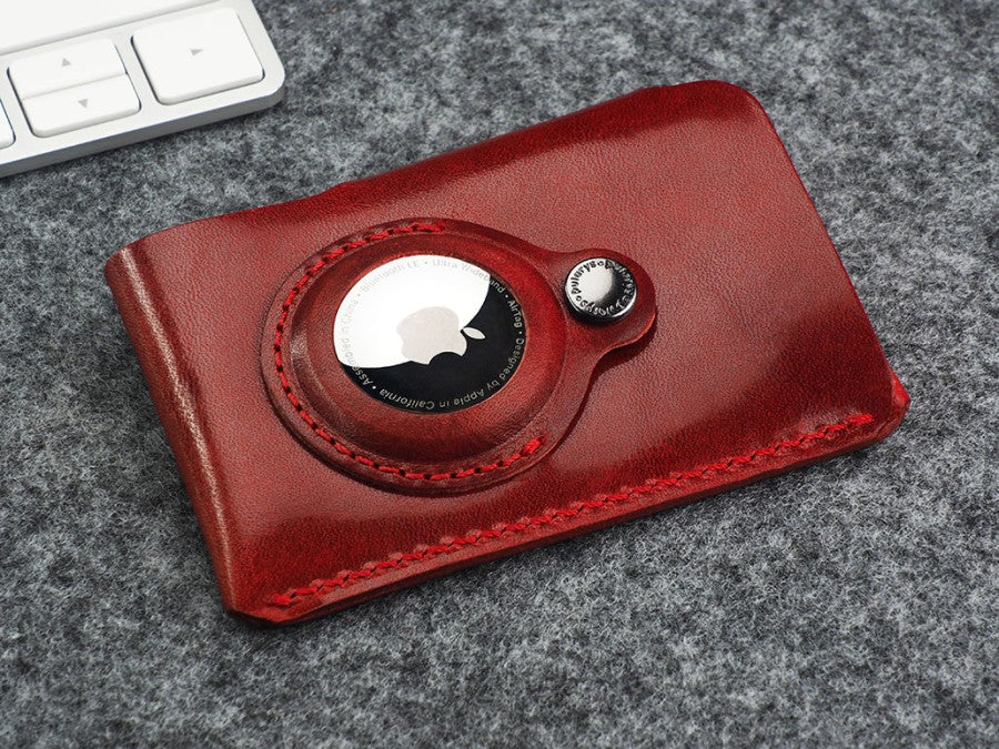 PULARYS HOBBY Wallet with Airtag Pocket - Insider Line (Nomad Leather, 8 kartu, uang kertas, dan kantong koin)