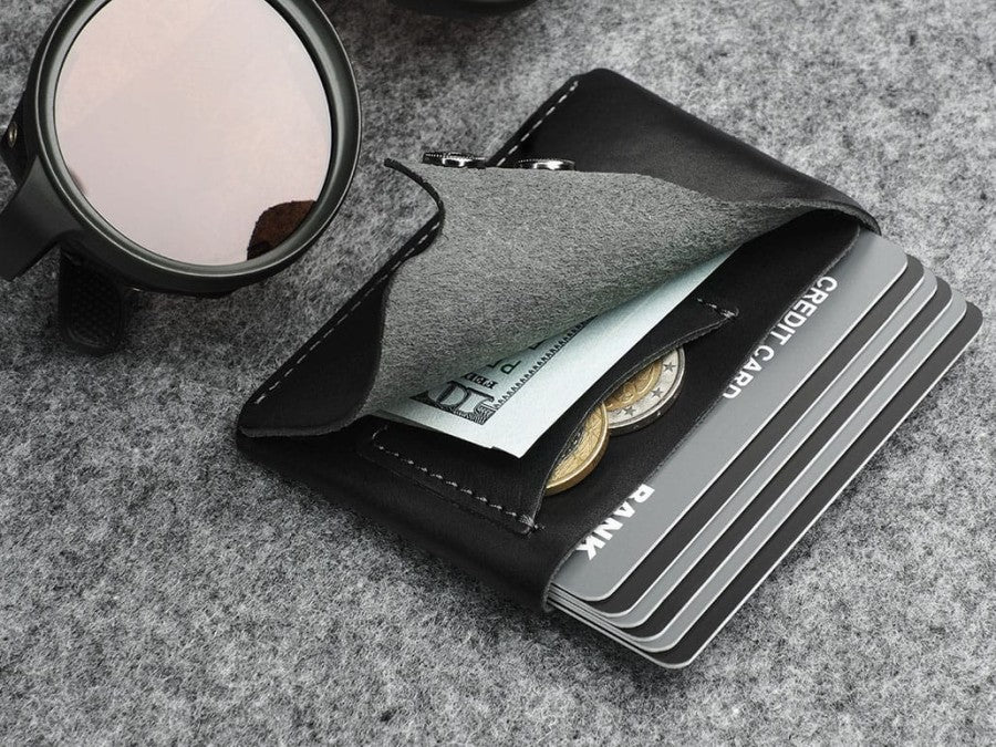 PULARYS HOBBY Wallet - Insider Line (Nomad Leather, 8 kartu, uang kertas, dan kantong koin)