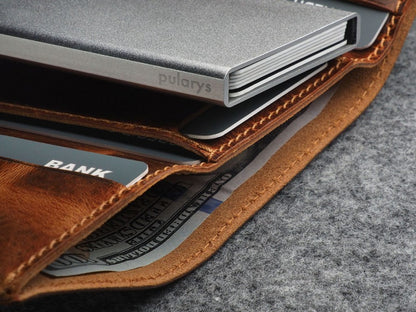 PULARYS COLORADO RFID Wallet - Saddle Leather (10 kartu dan uang kertas)