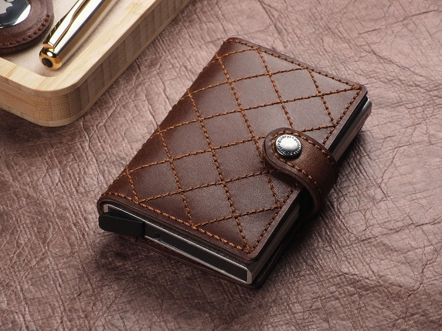 PULARYS NORDIC RFID Wallet - Insider Line (Nomad Leather, 8 kartu dan uang kertas)