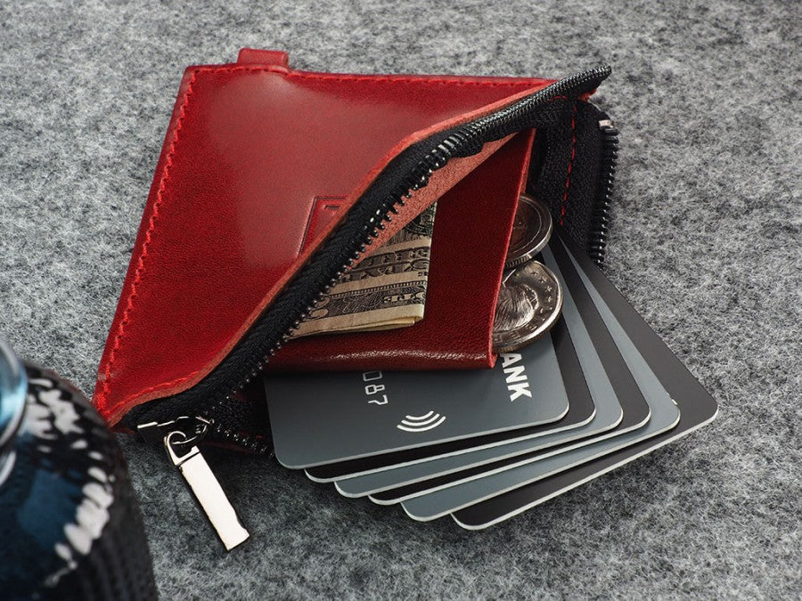 PULARYS OLDTIMER Wallet - Insider Line (Nomad Leather, 8 kartu, uang kertas, dan kantong koin)
