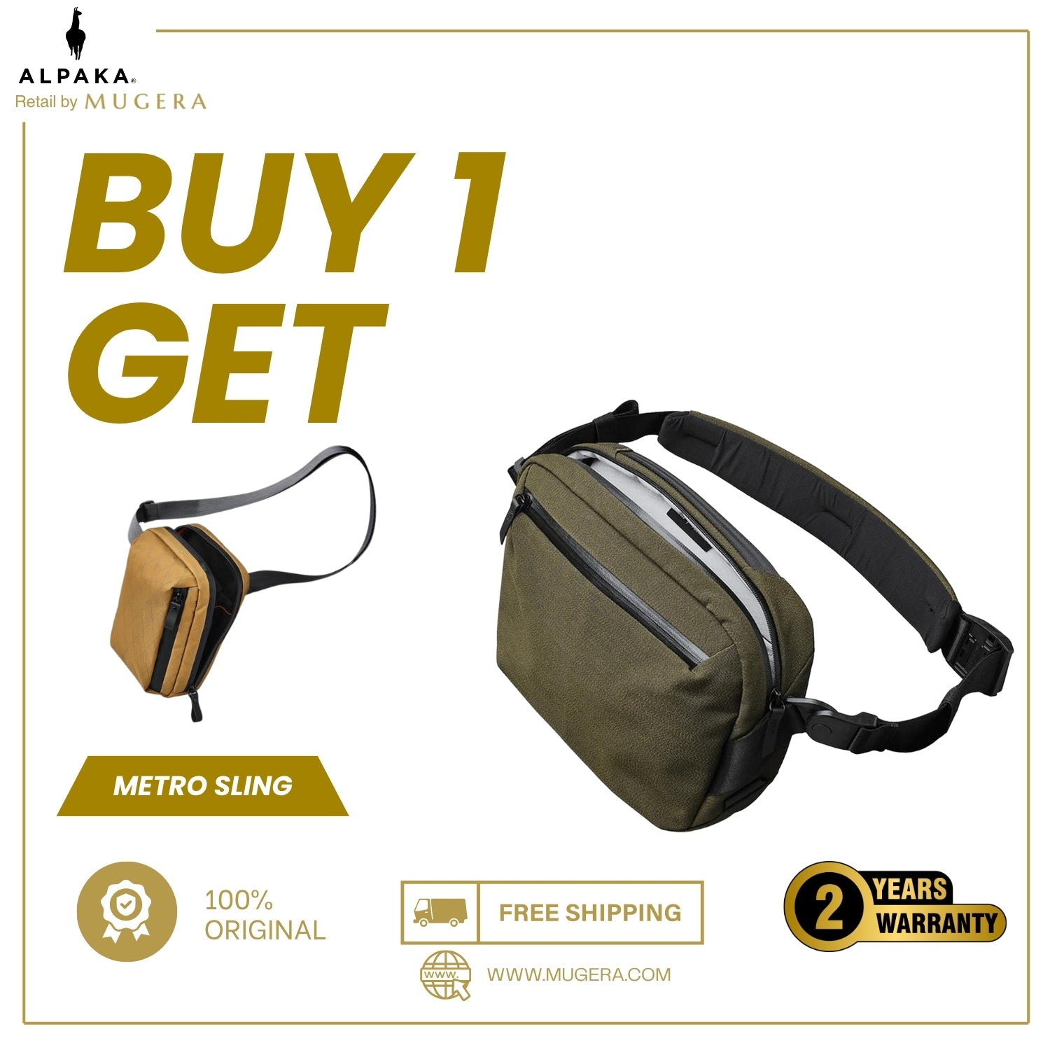 ALPAKA GO SLING (5.5 L, Fits an iPad Pro 11-inch & AirPods Max)