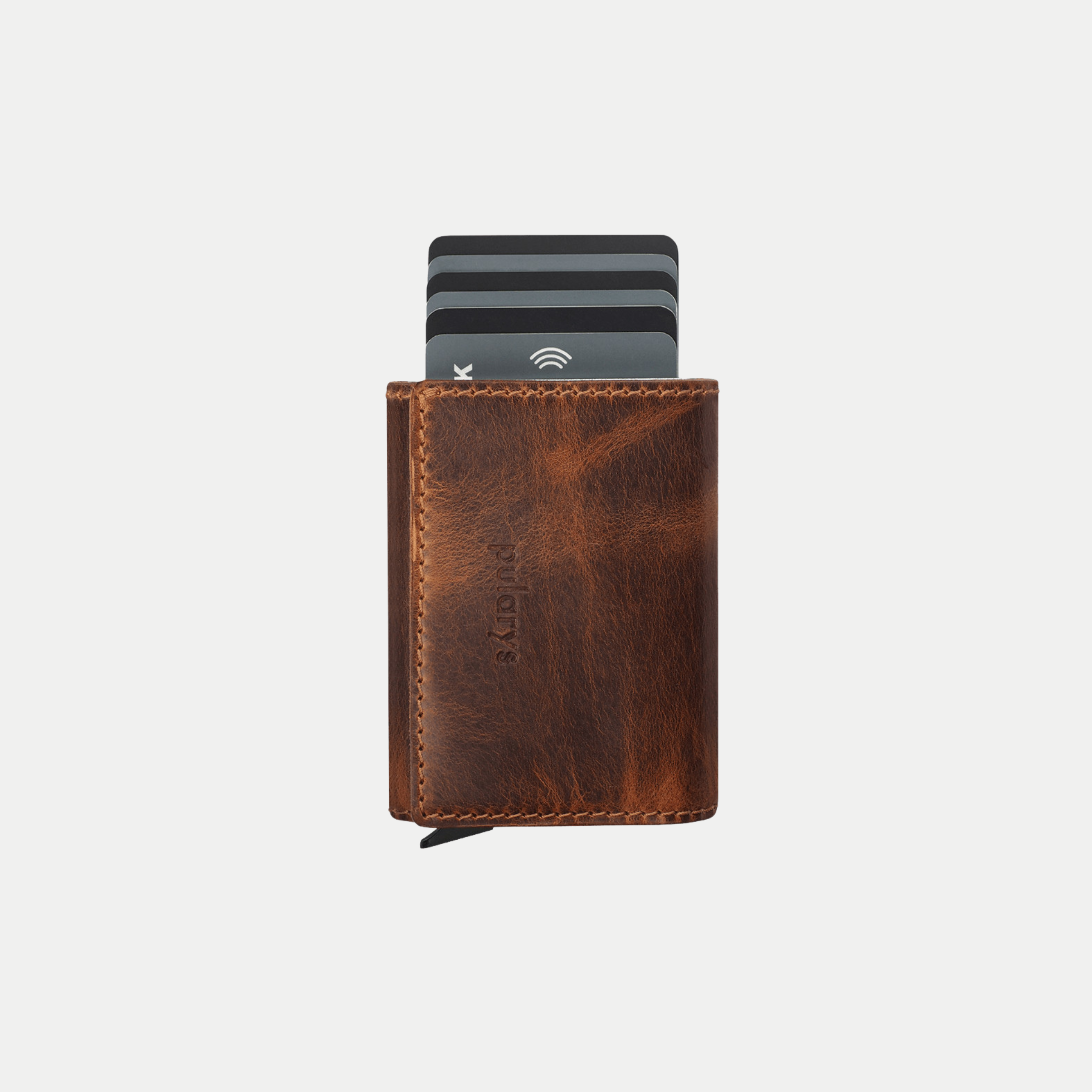 PULARYS COLORADO RFID Wallet - Saddle Leather (10 kartu dan uang kertas)