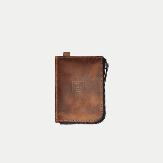 PULARYS OLDTIMER SLIM Wallet - Saddle Leather (8 kartu, uang kertas, dan kantong koin)