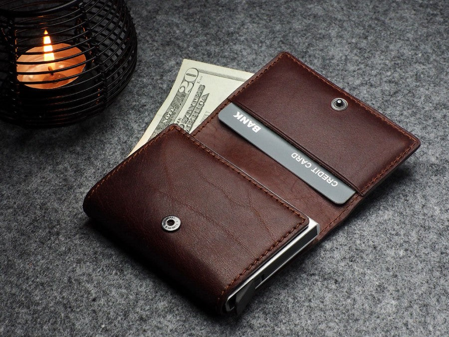 PULARYS COLORADO RFID Wallet - Insider Line (Nomad Leather, 10 kartu dan uang kertas)