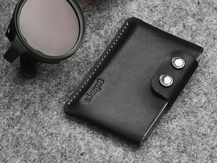 PULARYS HOBBY Wallet - Insider Line (Nomad Leather, 8 kartu, uang kertas, dan kantong koin)