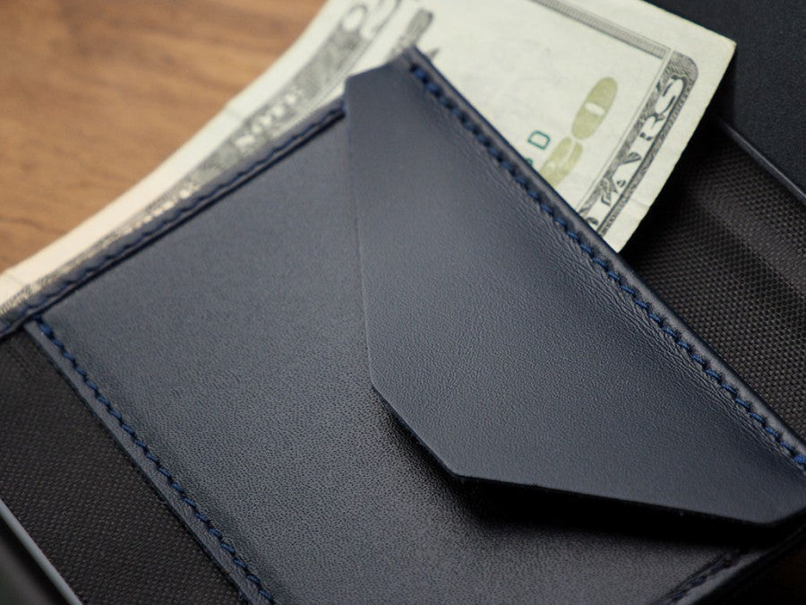 PULARYS RAVEN RFID Wallet (Italia Leather. 7 kartu, uang kertas, dan kantong koin)