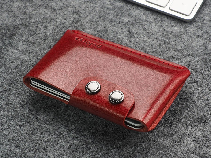PULARYS HOBBY Wallet - Insider Line (Nomad Leather, 8 kartu, uang kertas, dan kantong koin)
