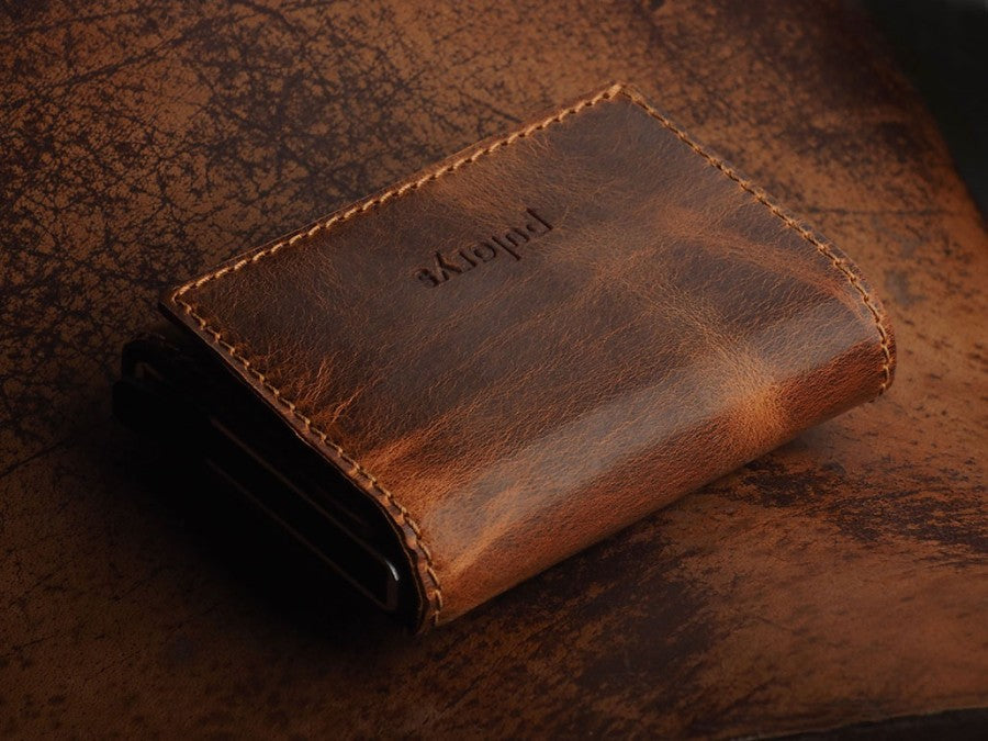 PULARYS COLORADO RFID Wallet - Saddle Leather (10 kartu dan uang kertas)