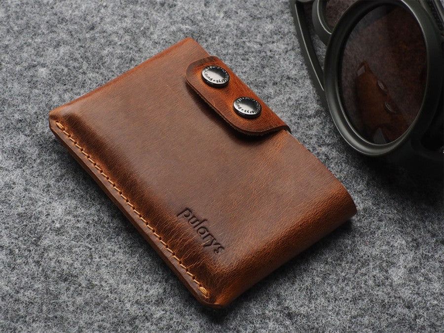 PULARYS HOBBY Wallet - Saddle Leather (8 kartu, uang kertas, dan kantong koin)