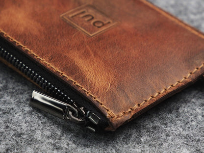 PULARYS OLDTIMER SLIM Wallet - Saddle Leather (8 kartu, uang kertas, dan kantong koin)