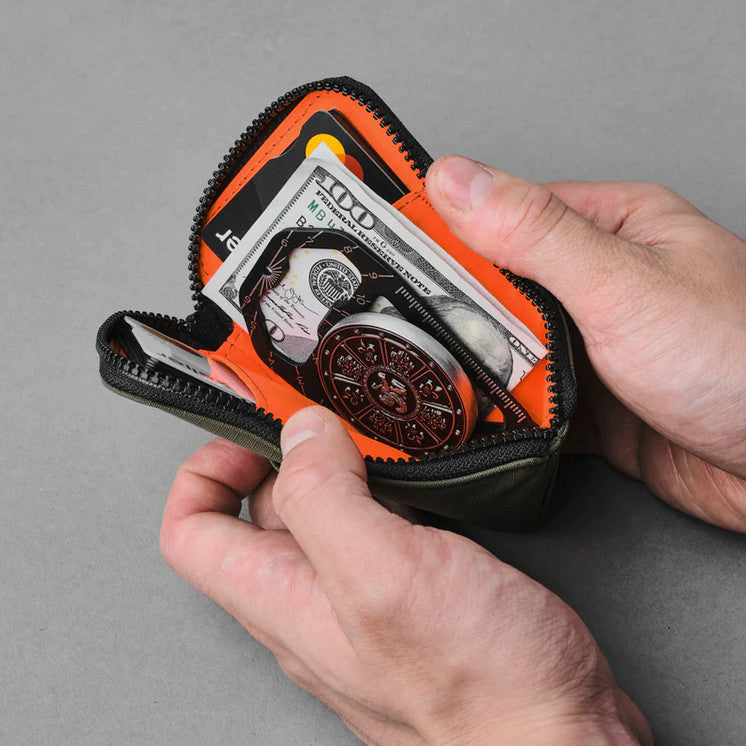 ALPAKA ZIP CARD POUCH (Card, Coins, Cash, Everyday Carry)